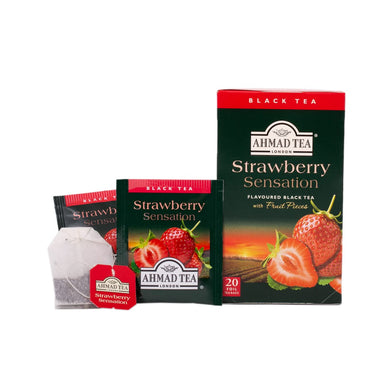 Ahmad Teas - Strawberry Black Tea 1.4oz - 20 Tea Bags (Pack of 2)
